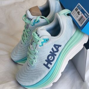 Hoka Women's Light Blue and Teal Athletic Shoes
